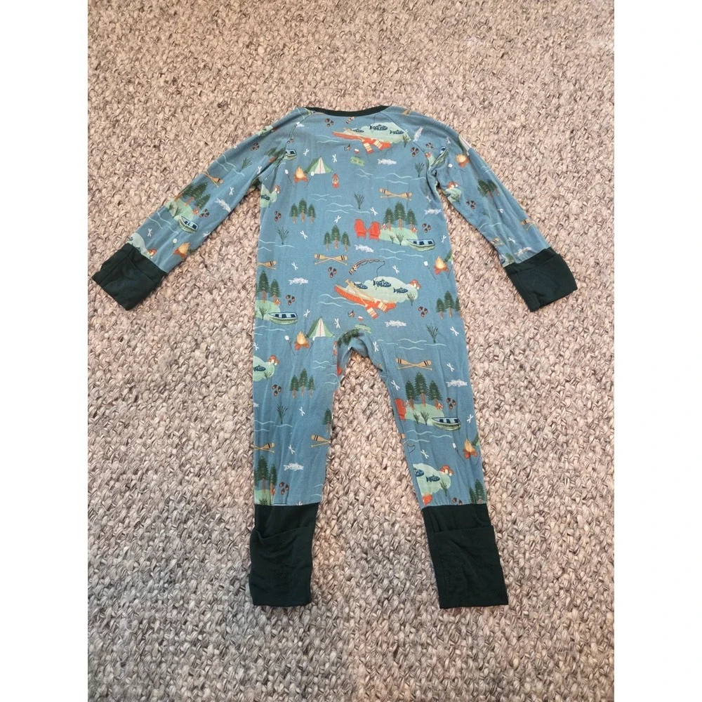 Emerson and Friends Zipper Bamboo Viscose One Piece Pajamas Infant 6-12m